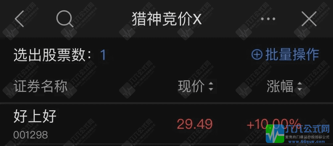 通达信【猎神竞价】副选排序指标 6月实战数据一进二从涨跌案例看效果